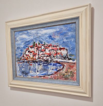 Vojo Vlahovic -ulje na platnu -70x53cm - Sveti Stefan - Image 3