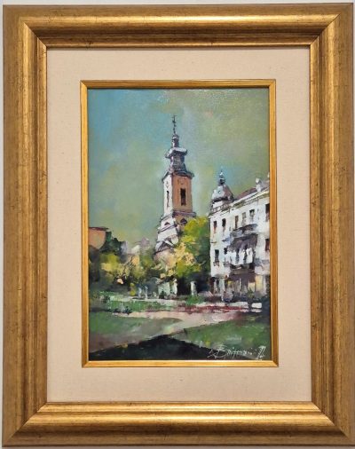 Branko Dimitrijevic -ulje na platnu - 50x40cm - Saborna Crkva