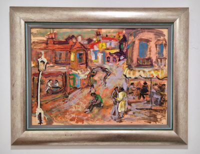 Tomislav Spasic Spale - ulje na speru - 90x70cm Pariske ulice - Image 2