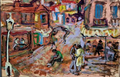 Tomislav Spasic Spale - ulje na speru - 90x70cm Pariske ulice - Image 3