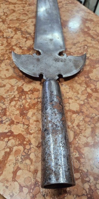 Originalna stara velika celicna Helebarda  - Image 5