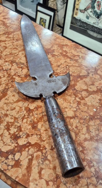 Originalna stara velika celicna Helebarda  - Image 7