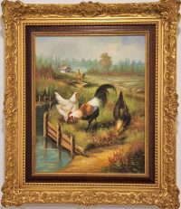 Vrhunska stara slika - ulje na platnu - 73x62cm-potpisana-1