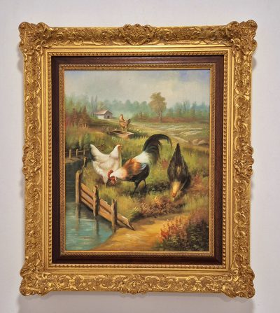 Vrhunska stara slika - ulje na platnu - 73x62cm-potpisana-1 - Image 2