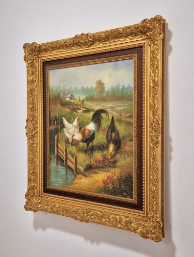 Vrhunska stara slika - ulje na platnu - 73x62cm-potpisana-1 - Image 3