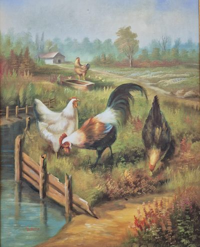 Vrhunska stara slika - ulje na platnu - 73x62cm-potpisana-1 - Image 4