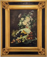 Vrhunska stara slika - ulje na dasci - 60x50cm-potpisana-3