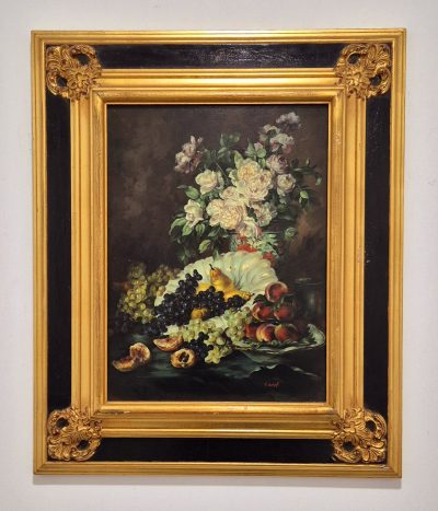 Vrhunska stara slika - ulje na dasci - 60x50cm-potpisana-3 - Image 2