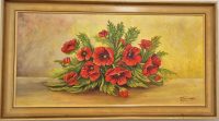 Vrhunska stara slika - ulje na platnu - 90x50cm-potpisana-5