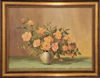 Vrhunska stara slika - ulje na platnu - 95x75cm-potpisana-6