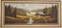 Vrhunska stara slika - ulje na platnu -112x52cm-potpisana-11