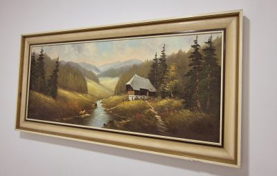 Vrhunska stara slika - ulje na platnu -112x52cm-potpisana-11 - Image 3