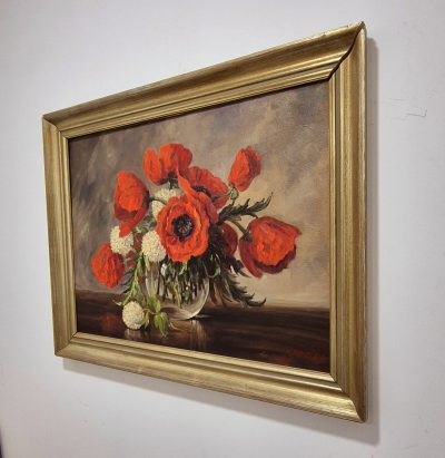 Vrhunska stara slika - ulje na lesonitu-80x65cm-potpisana-13 - Image 3