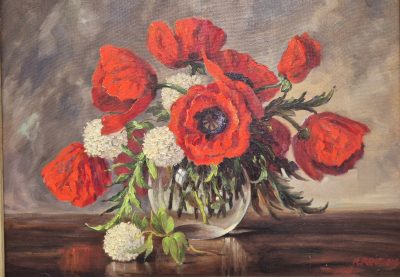 Vrhunska stara slika - ulje na lesonitu-80x65cm-potpisana-13 - Image 4