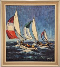Vrhunska stara slika - ulje na platnu-90x80cm-potpisana-15