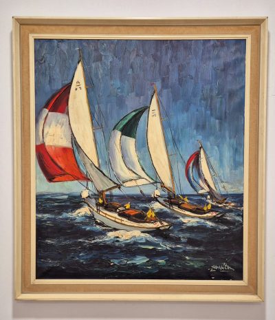 Vrhunska stara slika - ulje na platnu-90x80cm-potpisana-15 - Image 2