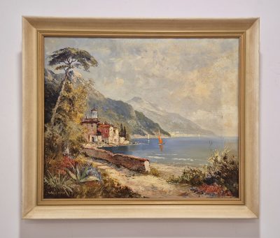 Vrhunska stara slika - ulje na platnu-70x60cm-potpisana-19 - Image 2