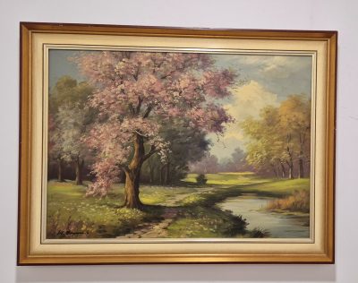 Vrhunska stara slika - ulje na platnu-80x62cm-potpisana-21 - Image 2