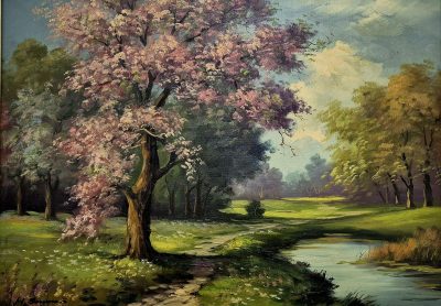 Vrhunska stara slika - ulje na platnu-80x62cm-potpisana-21 - Image 4