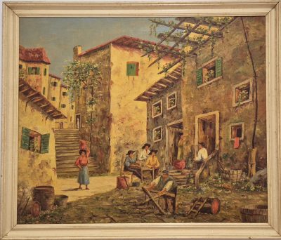 Vrhunska stara slika - ulje na platnu-75x65cm-potpisana-22