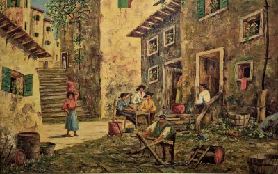 Vrhunska stara slika - ulje na platnu-75x65cm-potpisana-22 - Image 4
