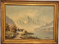 Vrhunska stara slika - ulje na platnu-83x63cm-potpisana-23