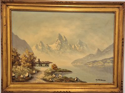Vrhunska stara slika - ulje na platnu-83x63cm-potpisana-23