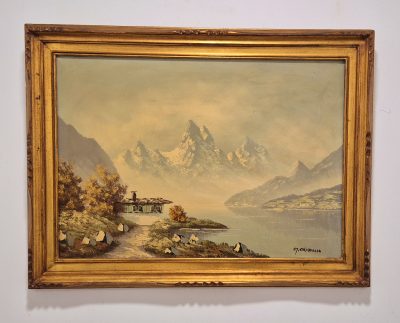 Vrhunska stara slika - ulje na platnu-83x63cm-potpisana-23 - Image 2