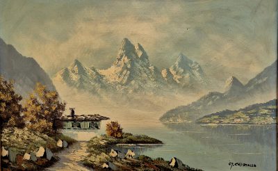 Vrhunska stara slika - ulje na platnu-83x63cm-potpisana-23 - Image 4