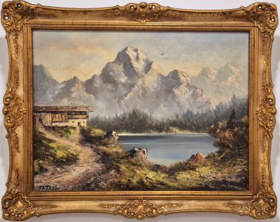 Vrhunska stara slika - ulje na platnu-95x75cm-potpisana-24