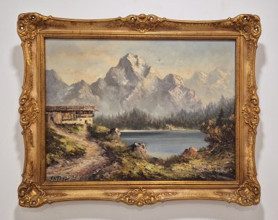 Vrhunska stara slika - ulje na platnu-95x75cm-potpisana-24 - Image 2