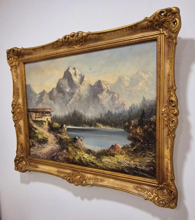 Vrhunska stara slika - ulje na platnu-95x75cm-potpisana-24 - Image 3