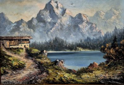 Vrhunska stara slika - ulje na platnu-95x75cm-potpisana-24 - Image 4
