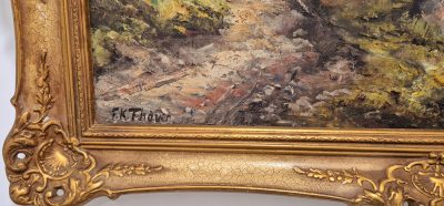 Vrhunska stara slika - ulje na platnu-95x75cm-potpisana-24 - Image 5