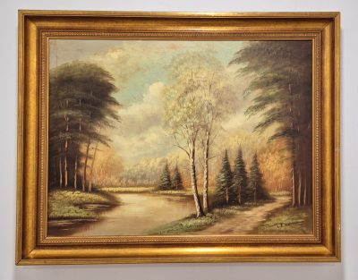 Vrhunska stara slika - ulje na platnu-95x75cm-potpisana-25 - Image 2