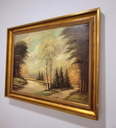 Vrhunska stara slika - ulje na platnu-95x75cm-potpisana-25 - Image 3