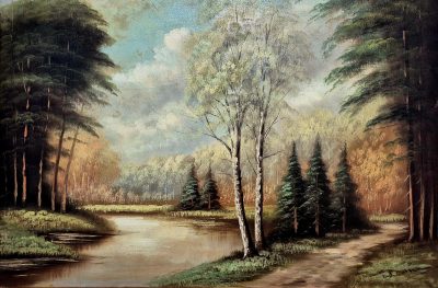 Vrhunska stara slika - ulje na platnu-95x75cm-potpisana-25 - Image 4