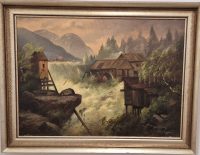 Vrhunska stara slika - ulje na platnu-90x70cm-potpisana-26