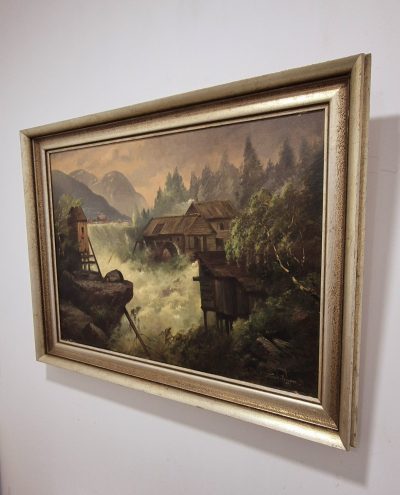 Vrhunska stara slika - ulje na platnu-90x70cm-potpisana-26 - Image 3