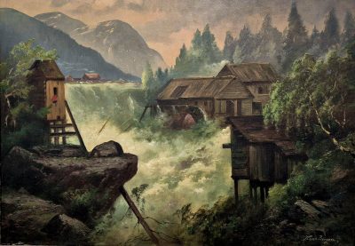 Vrhunska stara slika - ulje na platnu-90x70cm-potpisana-26 - Image 4