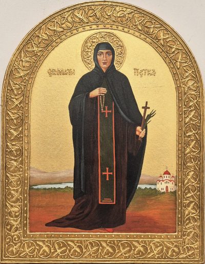 Sv. Petka -Ikona 45x35cm-24K pozlata- Ljiljana Milinkovic