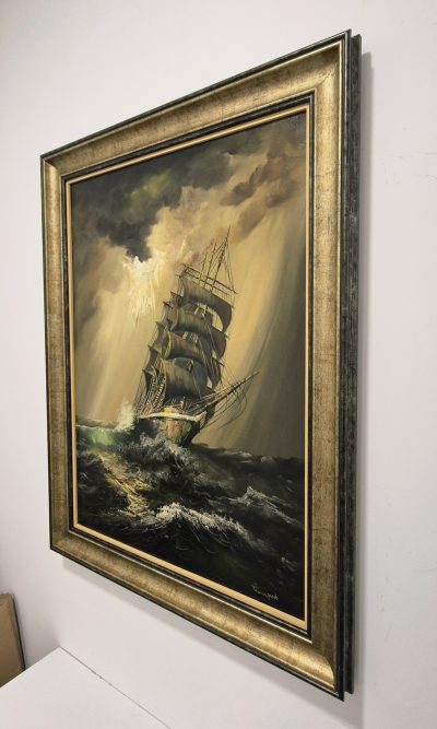 Vrhunska stara slika - ulje na platnu-95x75cm-potpisana-14 - Image 3