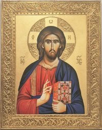 Isus Hrist -Ikona 45x35cm-24K pozlata-Ljiljana Milinkovic