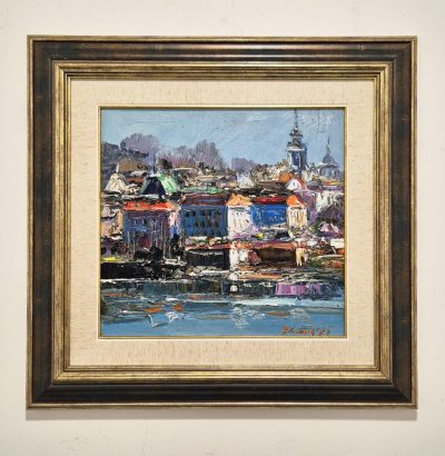 Djordje Stanic - ulje na lesonitu  50x50cm - Beograd - Image 2