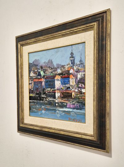 Djordje Stanic - ulje na lesonitu  50x50cm - Beograd - Image 3