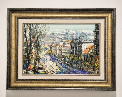 Djordje Stanic - ulje na platnu 80x60cm - Beograd 2 - Image 2
