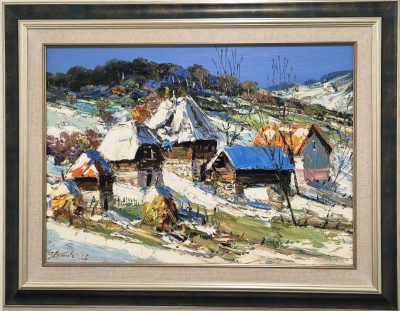 Djordje Stanic - ulje na platnu 90x70cm - Zlatiborski pejzaz