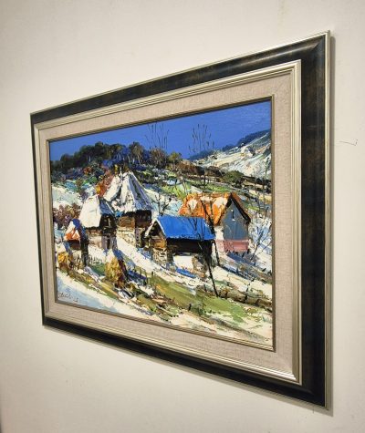 Djordje Stanic - ulje na platnu 90x70cm - Zlatiborski pejzaz - Image 3