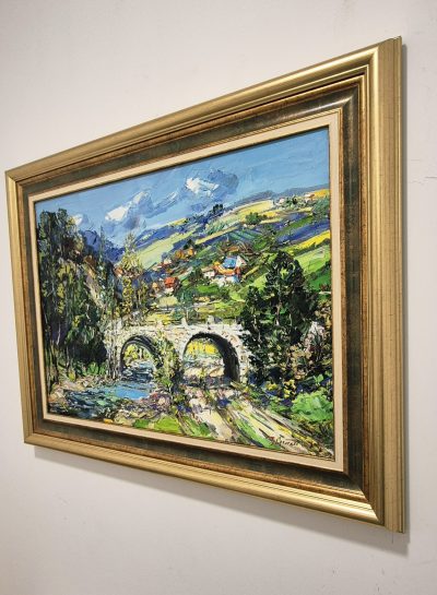 Djordje Stanic - ulje na platnu 90x70cm - Prelep pejzaz - Image 3