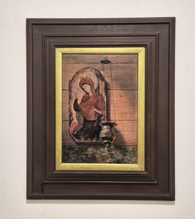 Dragan Martinovic- ulje na speru - 57x47cm Bogorodica - Image 2